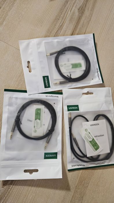 UGREEN кабели – USB, AUX, нови, запечатани