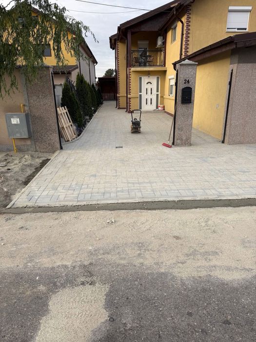 Montaj pavele,borduri,bransamente apa,canal,fose,gazon,sapaturi manual