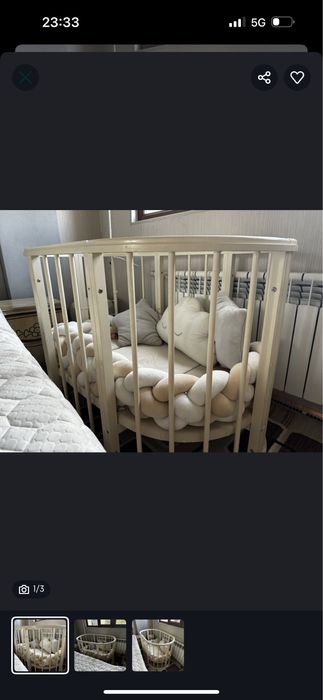 Продается детская кроватка трансформер, в отличном состоянии