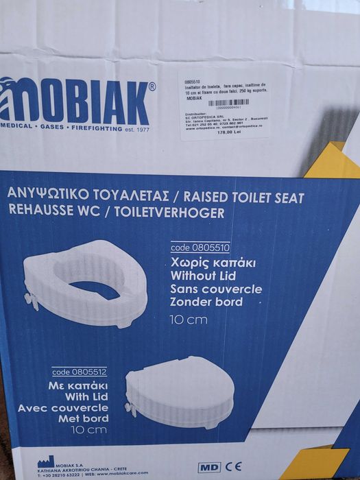 Înălțător toaletă MOBIAK 10 cm