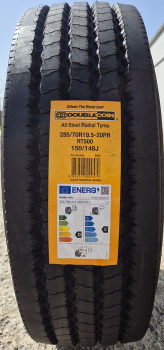 285/70 R19.5, 150J, DOUBLE COIN, Anvelope directie / remorca 20 PR M+S
