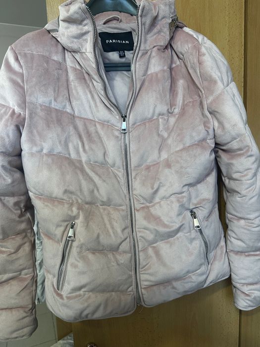 Дамско яке цвят пепел от рози