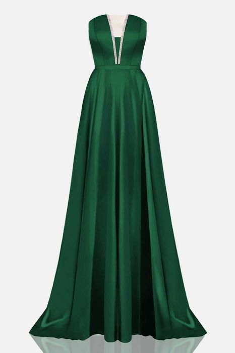 Рокля Лорети в зелено (корсет и пола)