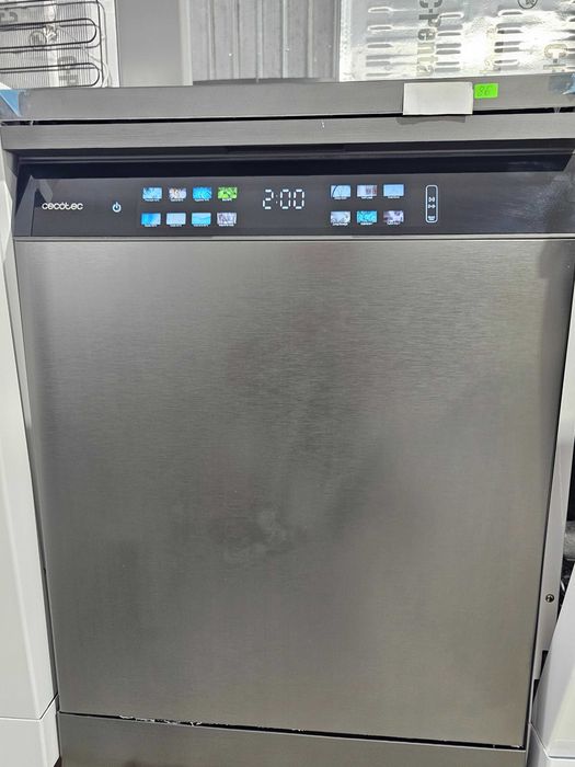 Cecotec Dishwasher 60 cm-Freestanding Bolero Aguazero 6700 Dark B, Energy Efficient, Inverter Plus Motor, XXL, Third Compartment, Turbo Dry+