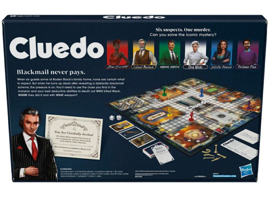 Настолна игра Cluedo, The Classic Mystery, Hasbro
