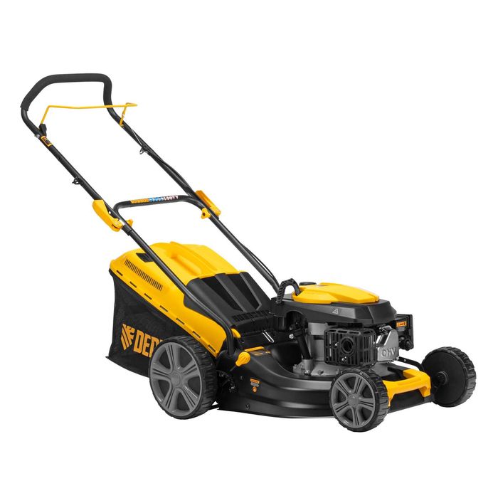 Газонокосилка бензиновая GLD-460, травосборник 50 л Denzel