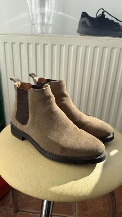 Ghete Chelsea Zara mărimea 40, bej/camel, stare bună