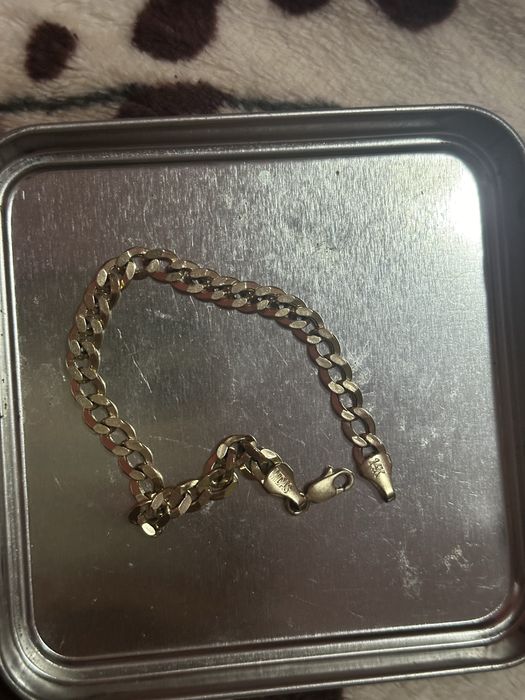 Brățară aur 14K model stil cuban