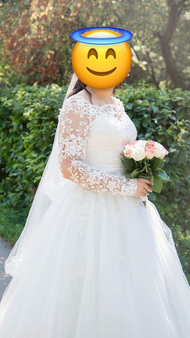 Продам свадебное платье 46-48 размера