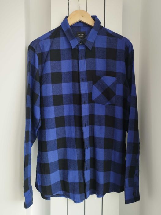 Vand cămasă mov cu negru cu manecă lungă