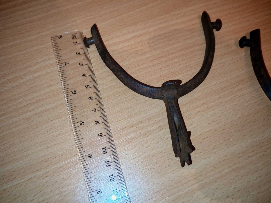 Pinteni original cavalerie husar din anii 1840-1880 Huszár sarkantyú