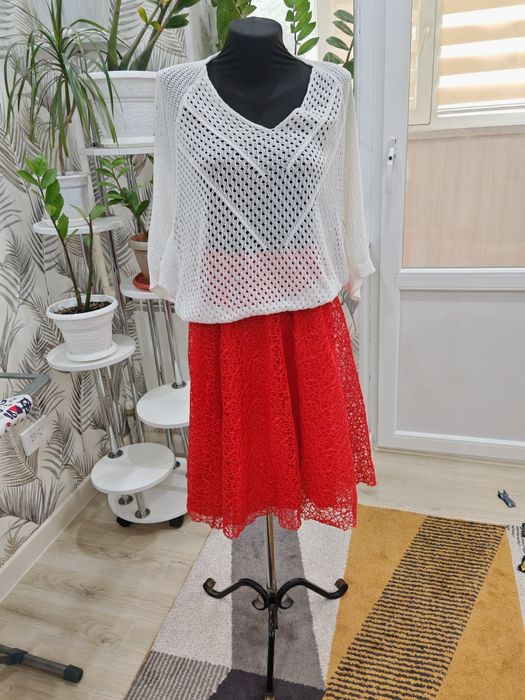 Юбка гипюр новая