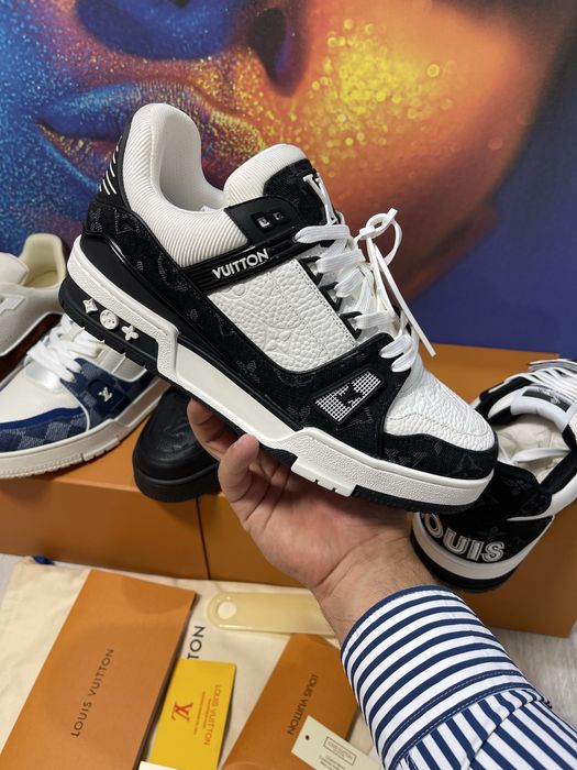 Adidasi Louis Vuitton piele naturala 100% Premium Full Box