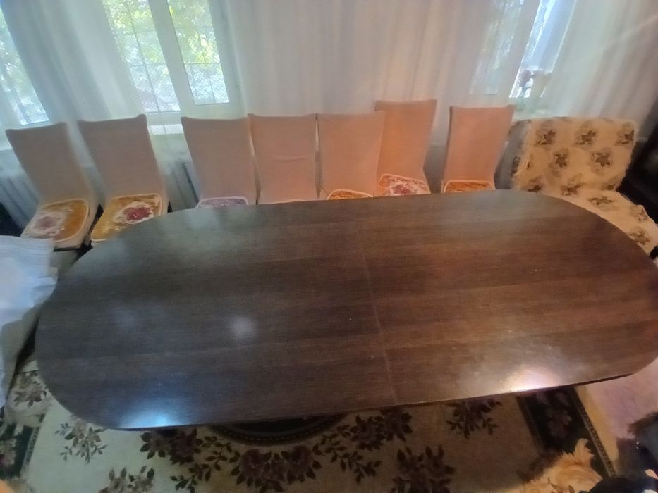 Продам стол 3 метра и 12 стульями