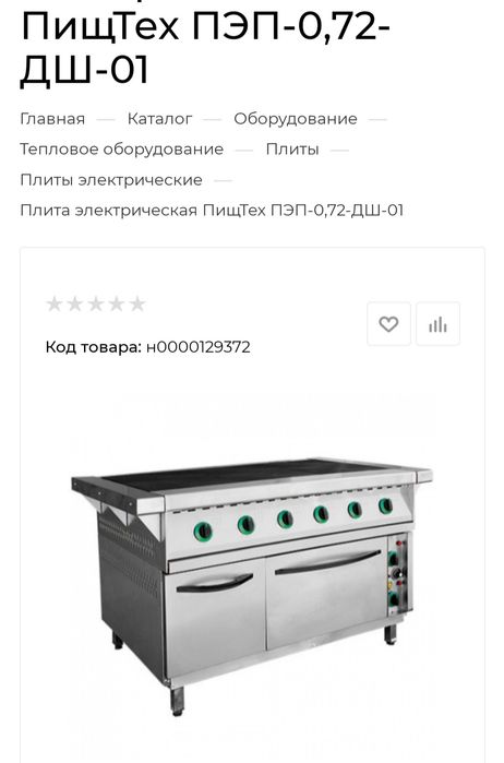 Промышленные электрические плиты