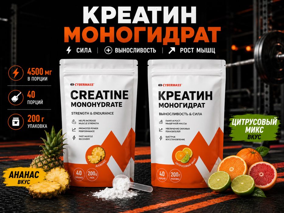 Креатин для набора массы. Creatine monohydrate