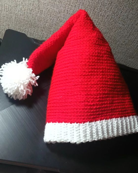 Вязанный колпак Санты