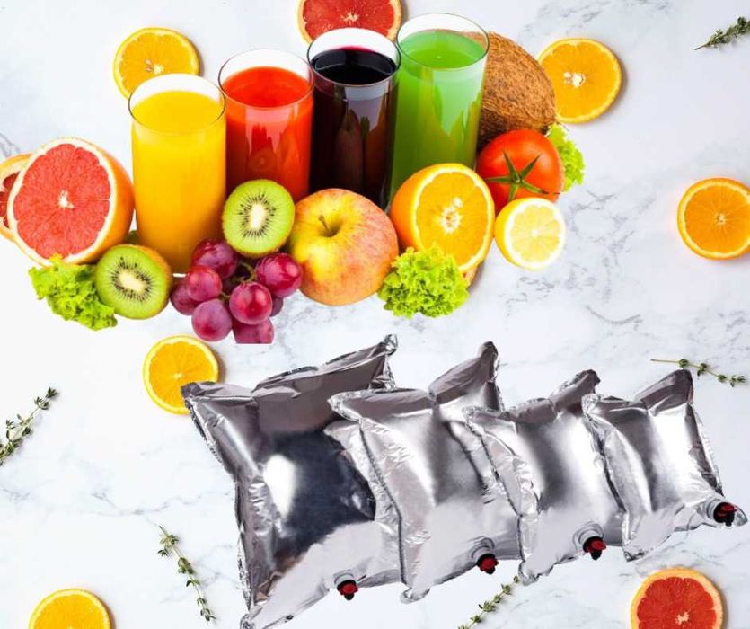 Промоция- 3л. и 5л. прозрачни и метализирани пликове за вино, сокове