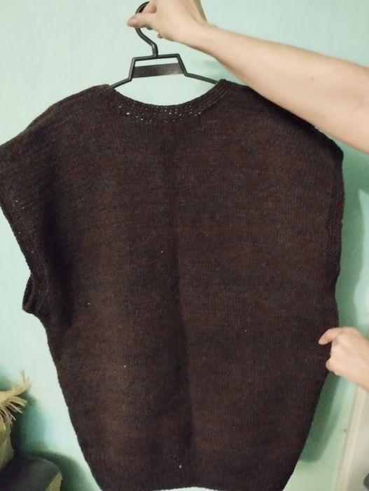 Жилетка мужская шерсть,самовязка