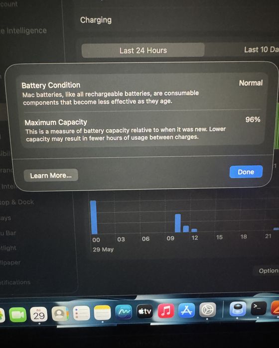 MacBook Air M1 13” 8GB/256GB - 96% Батерия, Само 35 цикъла