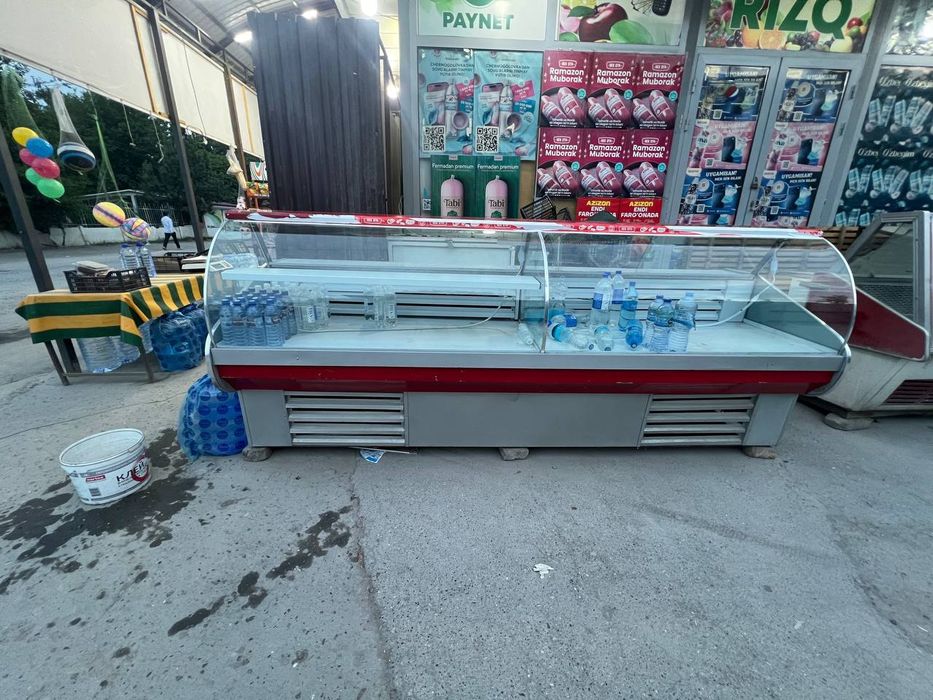 Vitrina xolodenik oziq ovqat magazin dokoni uchun