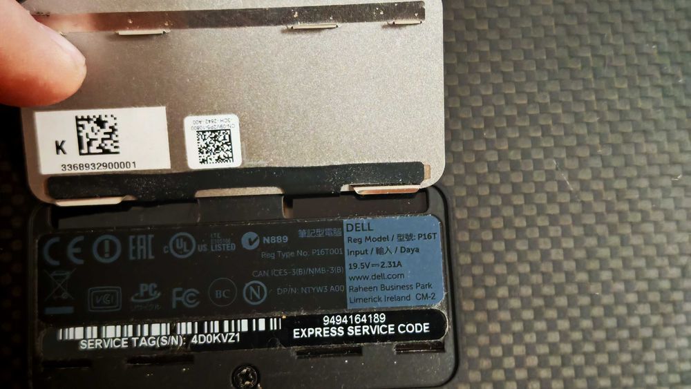 Dell Dell XPS 11 (P16T), i5 ecran tactil QHD 11.6",  sau dezmembrez