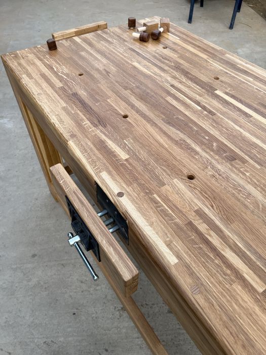 Banc de lucru tamplarie stejar masiv