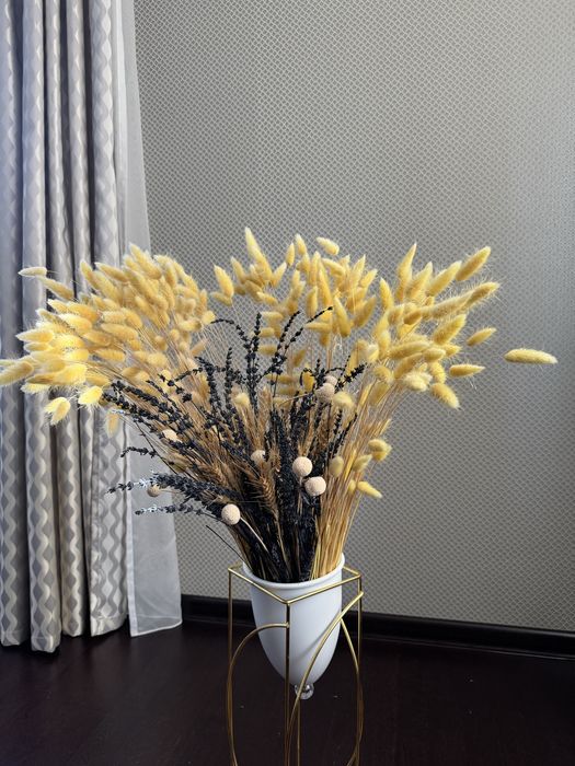 Продам кашпо с сухоцветами