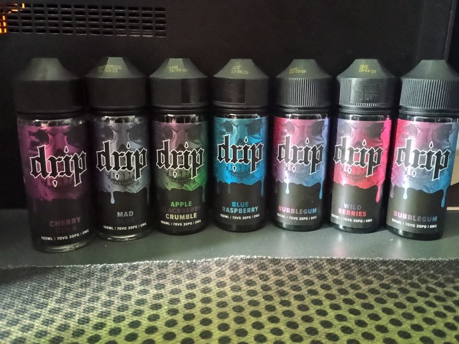 Vând lichide Vape Drip, UK, diverse arome, 100 ml, 70/30, fara nicotina