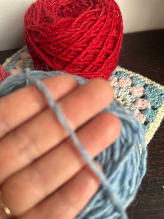 вълнена немска прежда на кълбета 1.5 кг