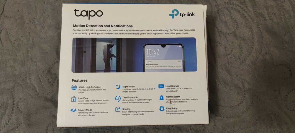 Camera video supraveghere Wireless TP-LINK Tapo C100, Full HD, IR