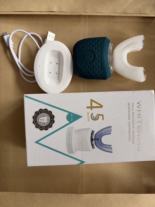 Periuta de dinti electrica Horuili U-Shape - 3 moduri, LED, IPX7, Reincarcabila