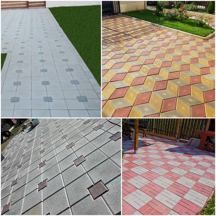 Pavaje si Pavele din beton model Romb 3D combi Oferim montaj și transp