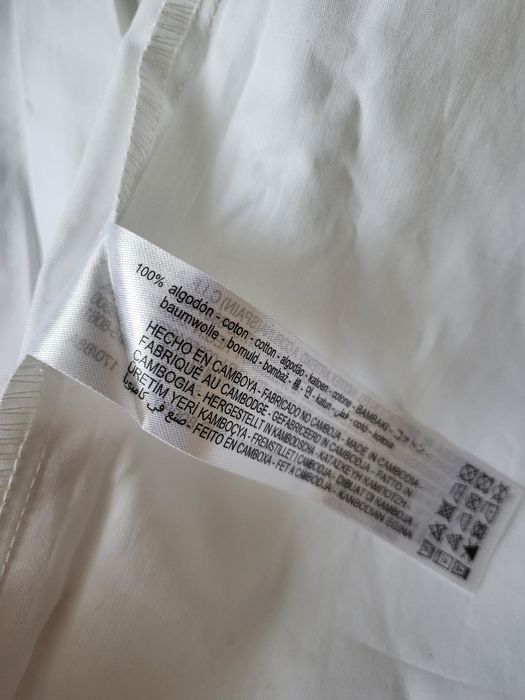 Zara рубашка белая, новая.