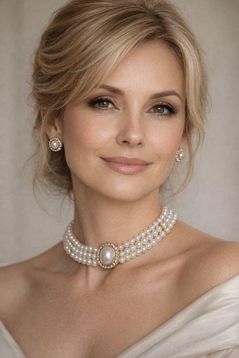 Colier si cercei perle,perle,pearls