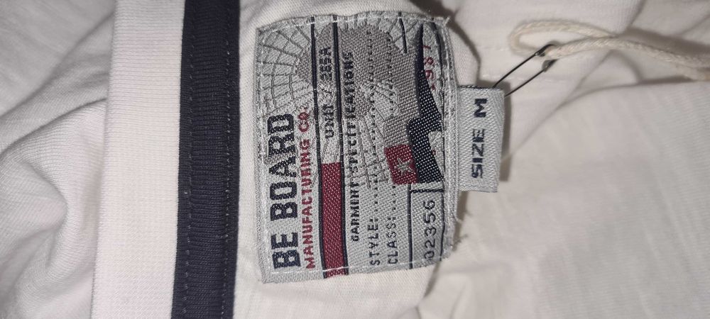 Men Tshirt - M white - Be Board - cu eticheta
