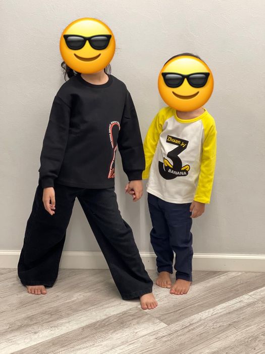 Лонгслив с сердцем в двух цветах