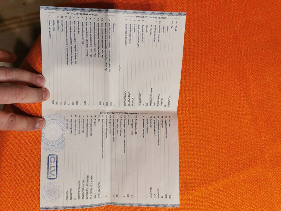 Vand Vw golf 4  din 2000