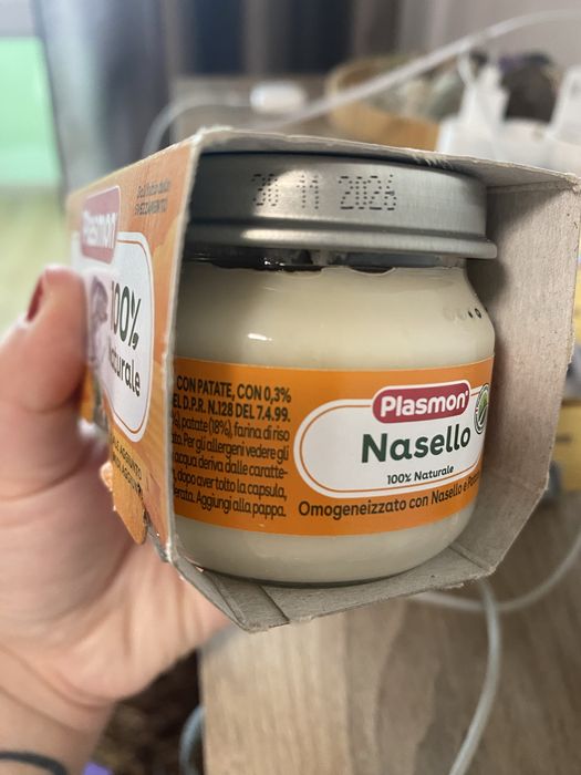 Бебешки пюрета+адаптирано мляко