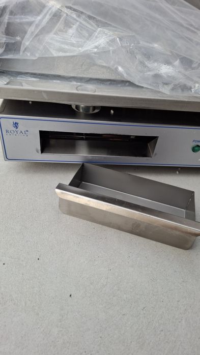 Royal Catering RC-EG001  професионална двойна електрическа скара 730 x 400 мм гладка 2 x 2200 W плоча за грил електрическа плоча за грил.