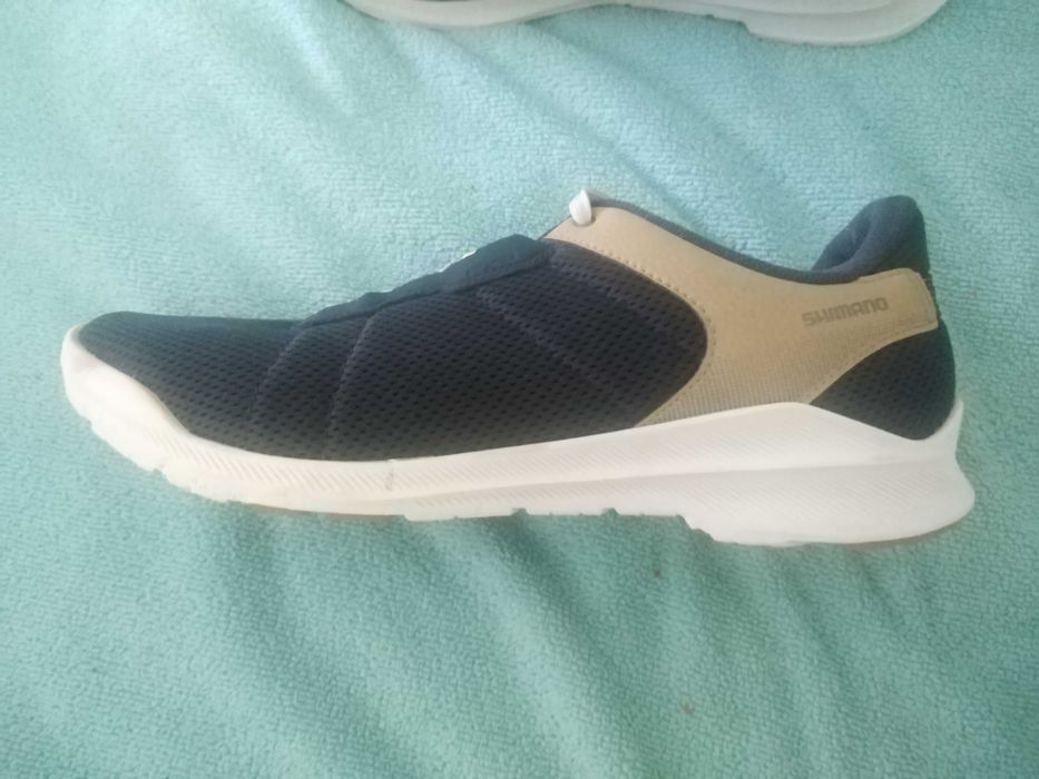Pantofi ciclism Shimano SH EX 300 Navy cu placute SPD, marime 45