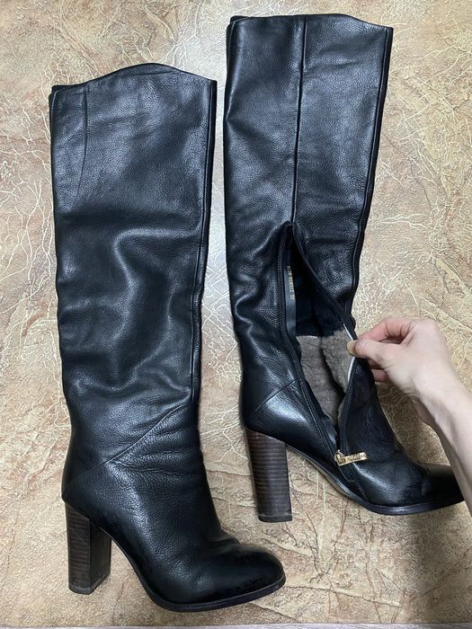 Кожаные сапоги натуралка