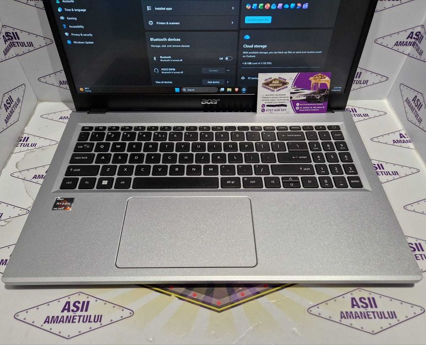 Asii Amanetului - Laptop Touchscreen Acer Aspire 3 A315-24PT Ryzen 3, 16GB RAM, 512GB SSD