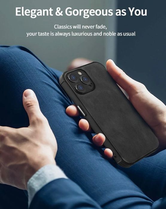 Оригинален Shockproof Калъф за Iphone 14 Pro Print Wolf/ Вълк / Черен