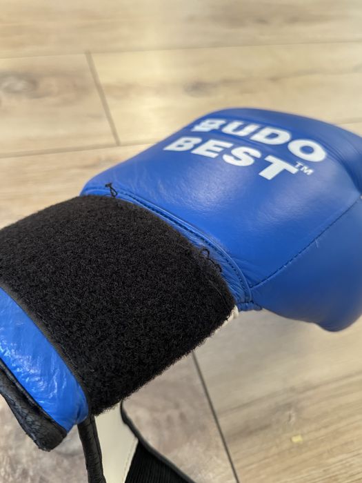 Mănuși box Budo Best din piele – stare foarte bună, puțin utilizate