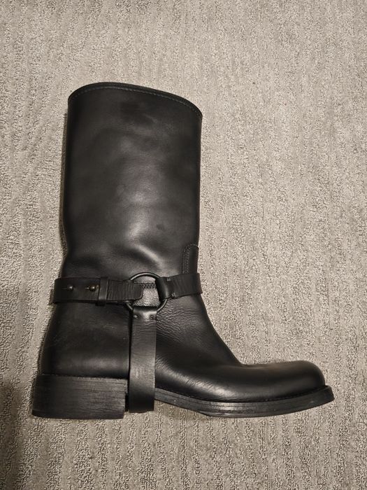 Cizme Biker HUGO (Hugo Boss) Harness – Piele Naturală – Made in Italy