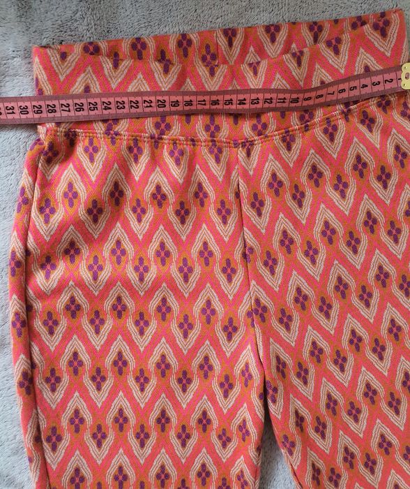 Sinsay XS pantaloni evazați hippie boho corai imprimeu geometric Y2K festival