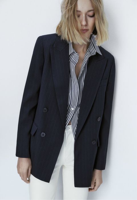 Sacou Massimo Dutti, bleumarin