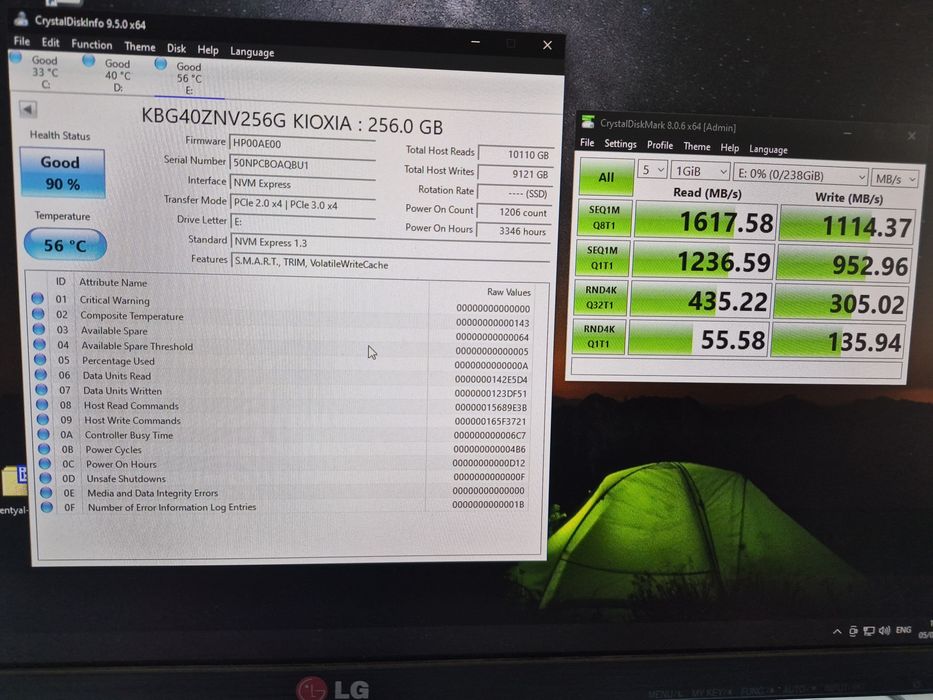 Ssd Samsung, kioxia, patriot 256 gb, nvme gen4