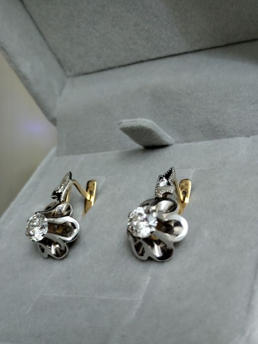 Советские тюльпан сережки 750 пр.